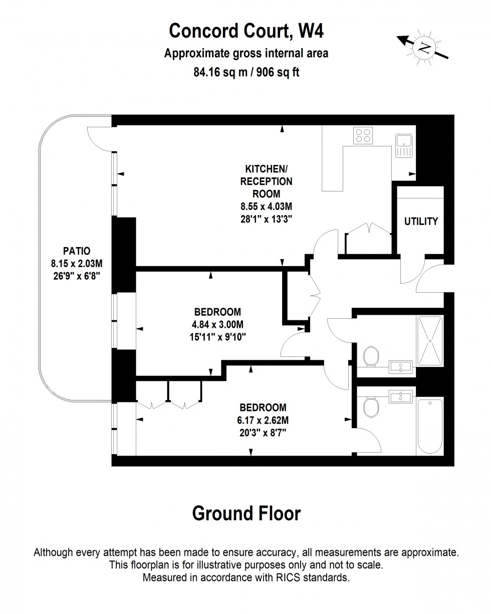 Floorplan for Palladian Gardens, London