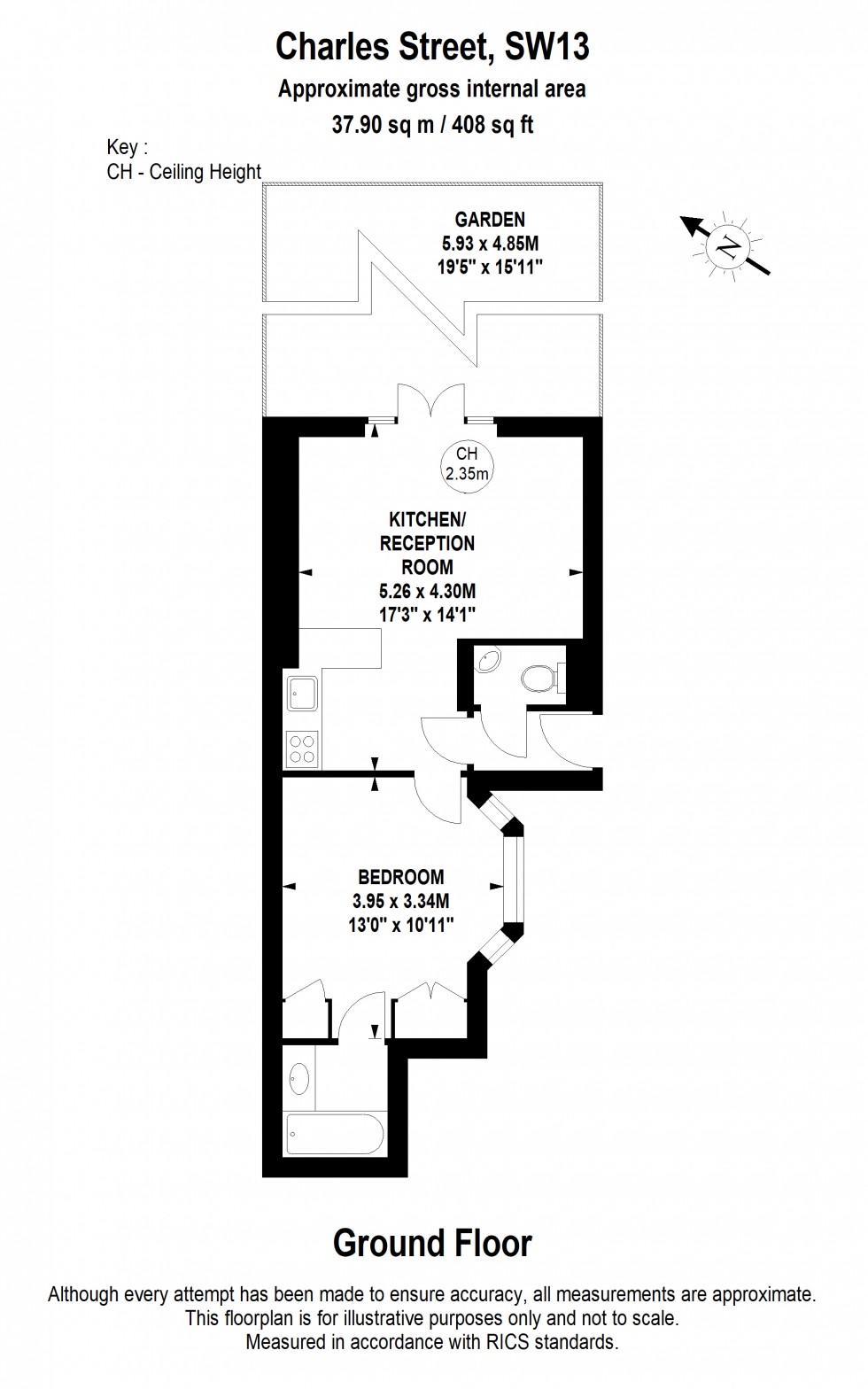 Floorplan for Barnes, London